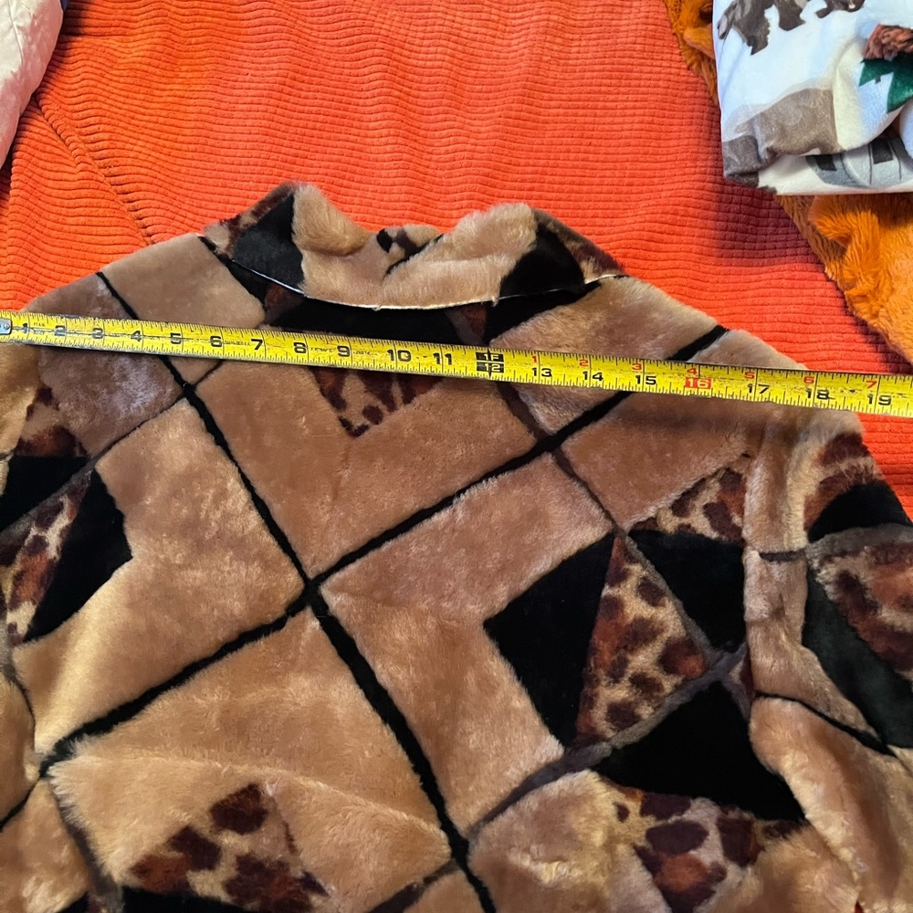 Leopard Printed Shearling Leather Jacket - image 8